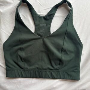 Girlfriend Collective Forest Green Sports Bra